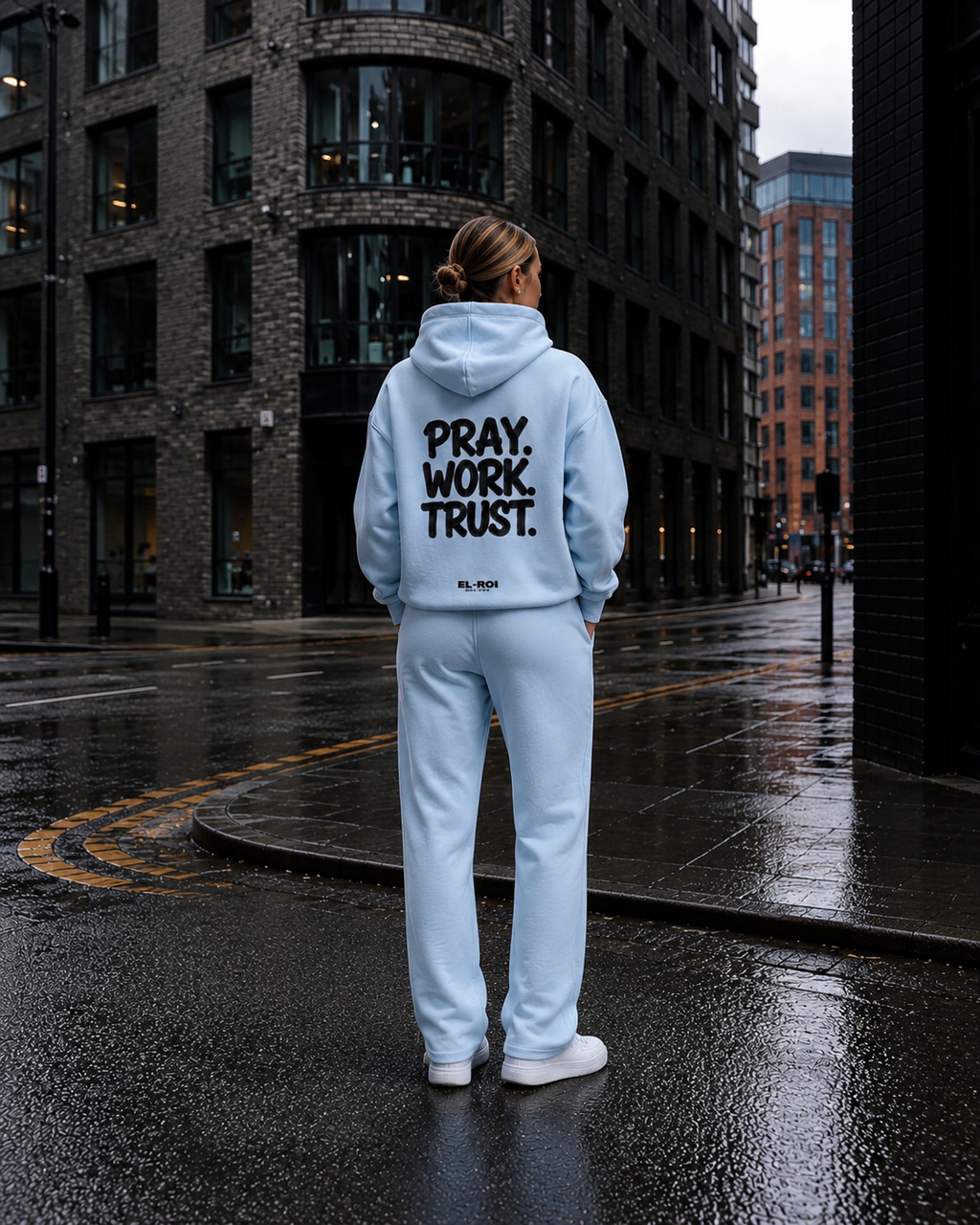 PRAY. WORK. TRUST. Essential Hoodie