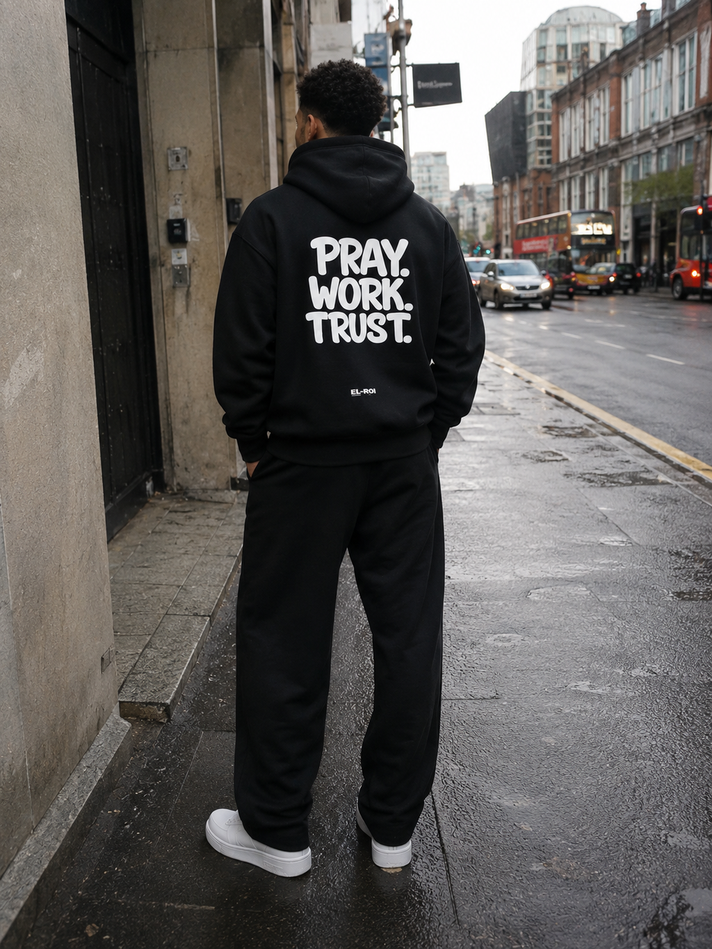 PRAY. WORK. TRUST. Essential Hoodie