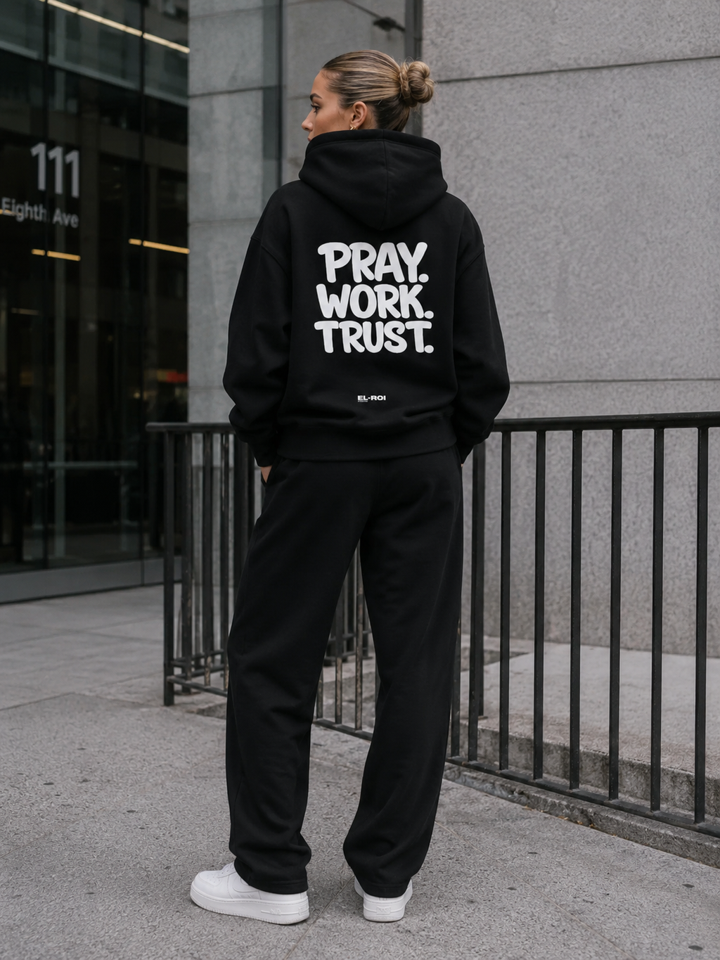 PRAY. WORK. TRUST. Essential Hoodie